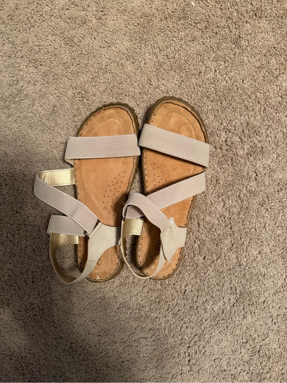 Flexus Beige Comfort Sandals EU 41 US 9.5–10